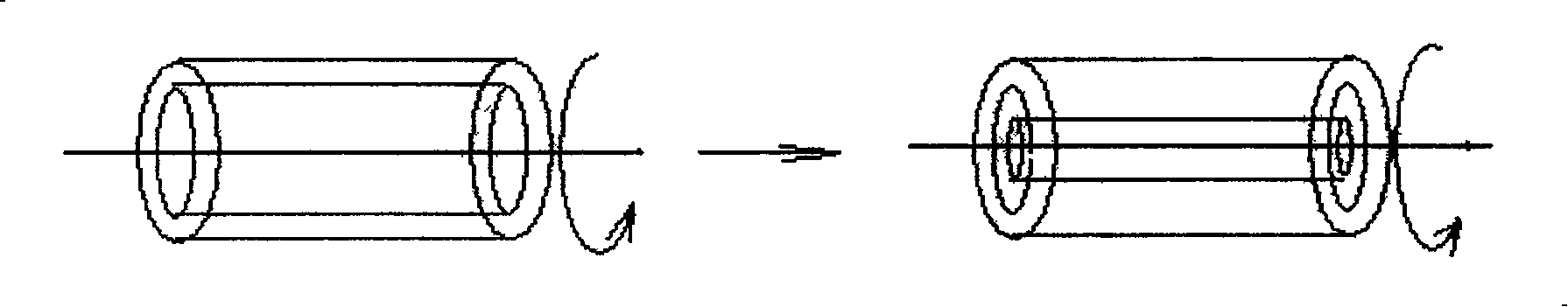 Preparation method of gradient polymer optical fiber premade rod