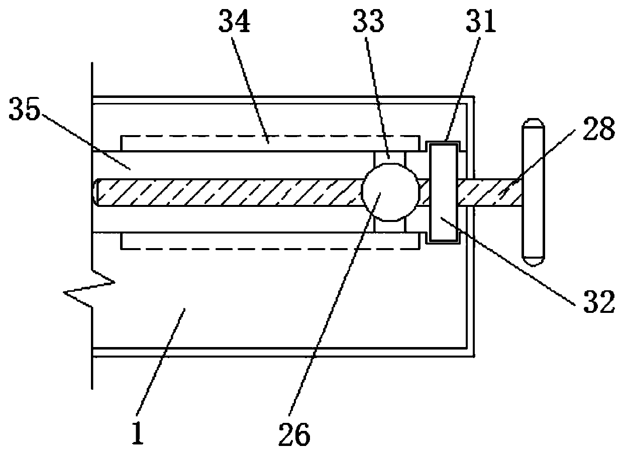 A grinding device for processing hardware accessories that facilitates chip removal on the surface of hardware