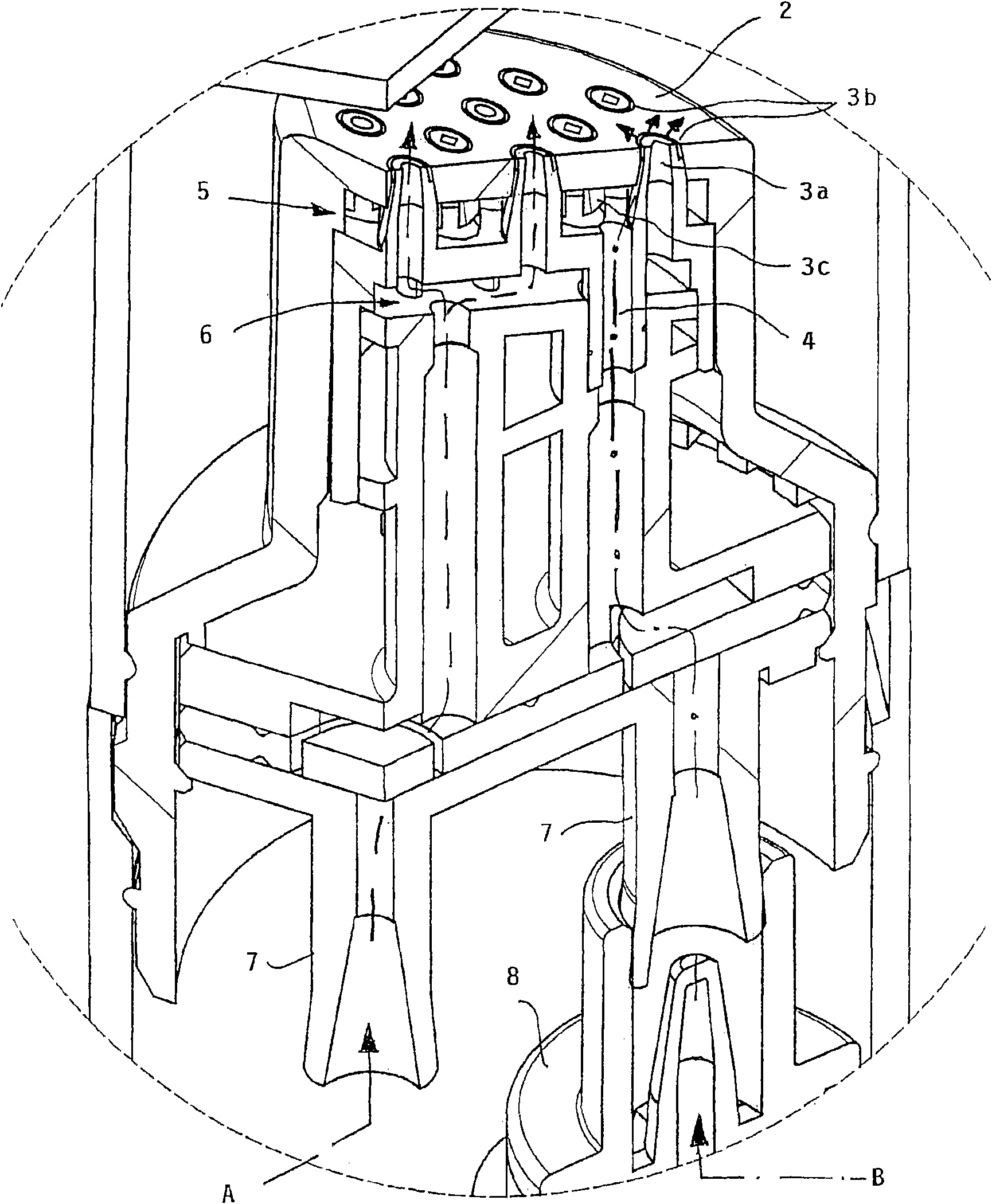 Applicator for two or more components