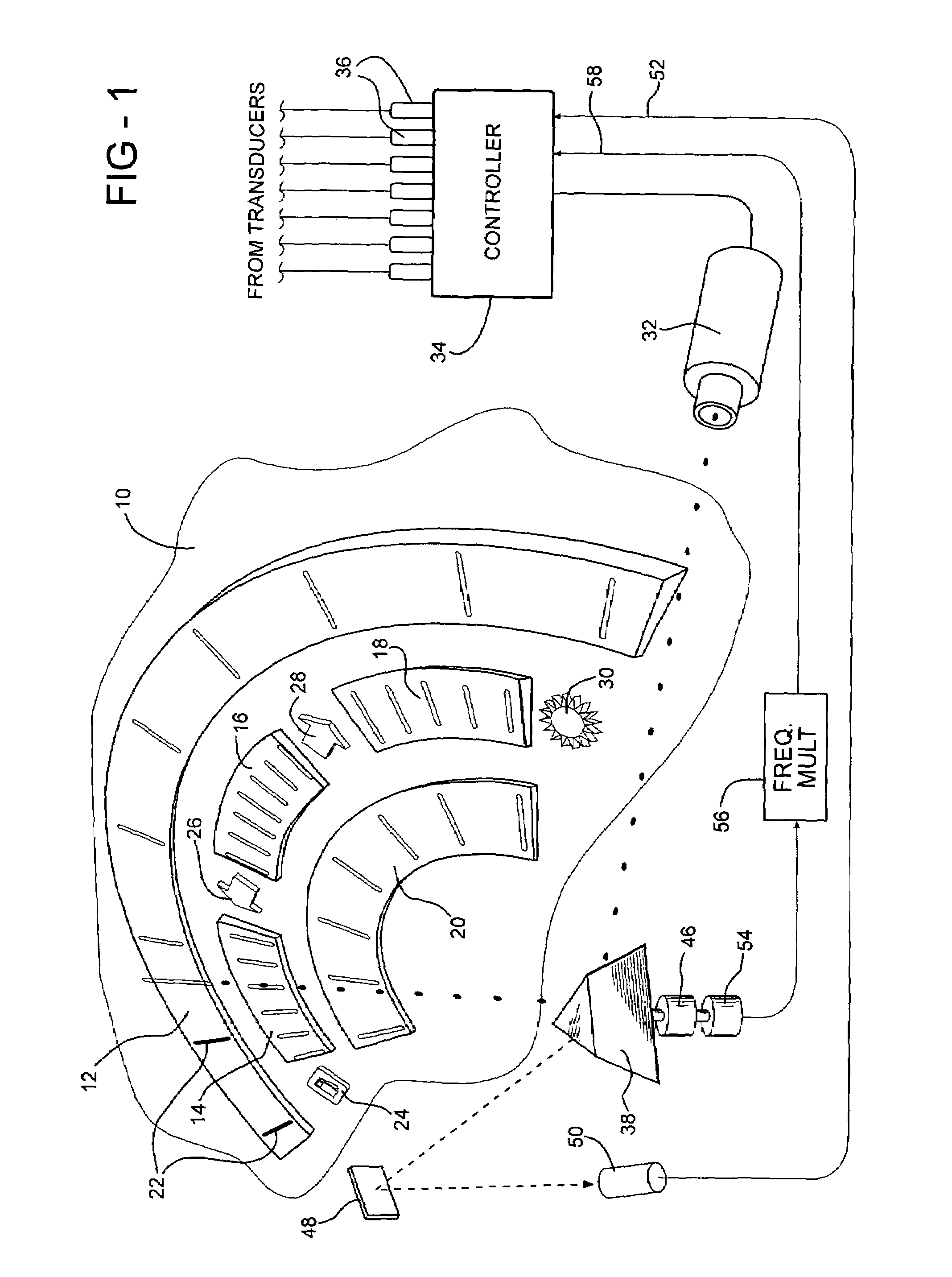 Instrument cluster with laser beam illumination