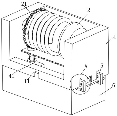 Crane winch convenient to replace and maintain