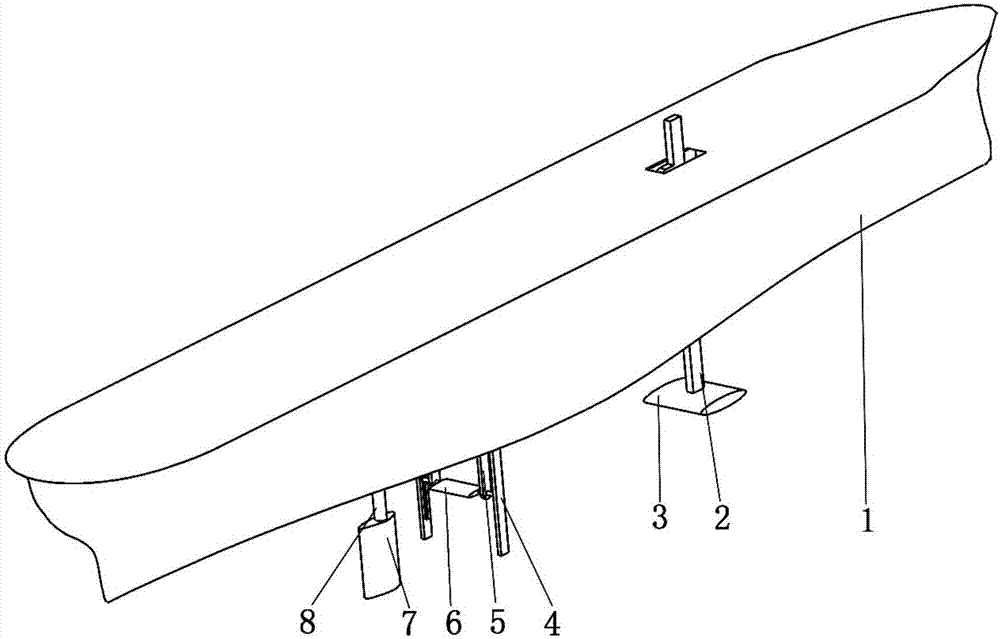 Water surface navigation device capable of being propelled by utilizing wave energy