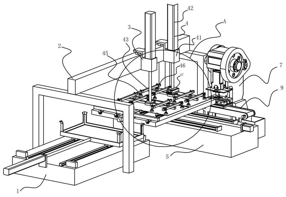 An automatic unloading assembly line