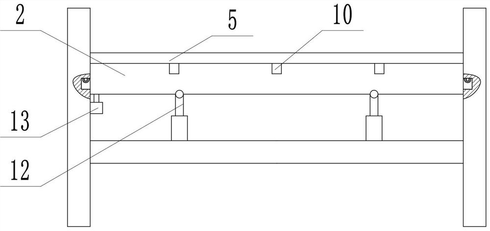 An internal medicine nursing auxiliary turning device