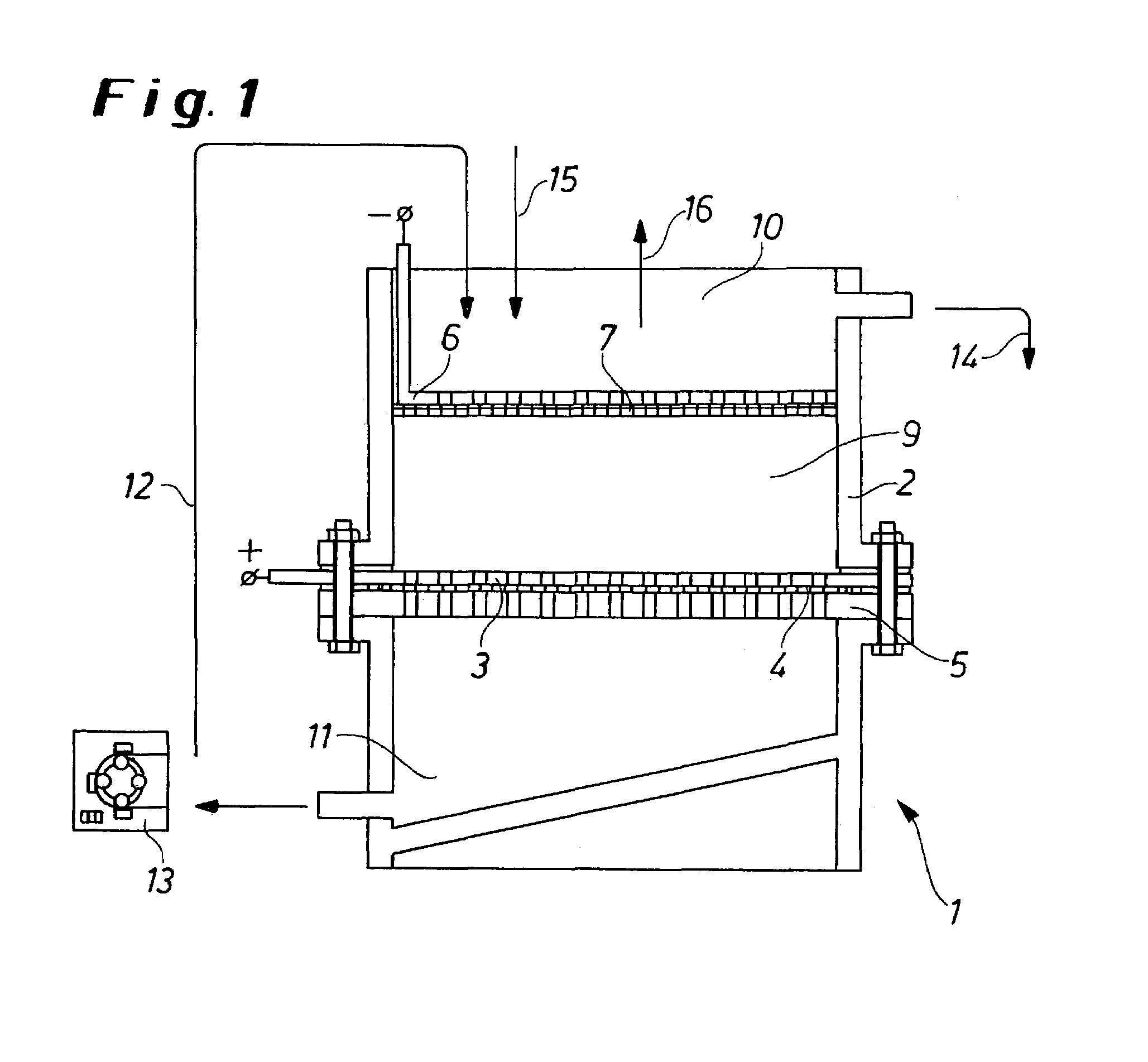 Process for the electrochemical decomposition of powders and electrolysis cells suitable therefor