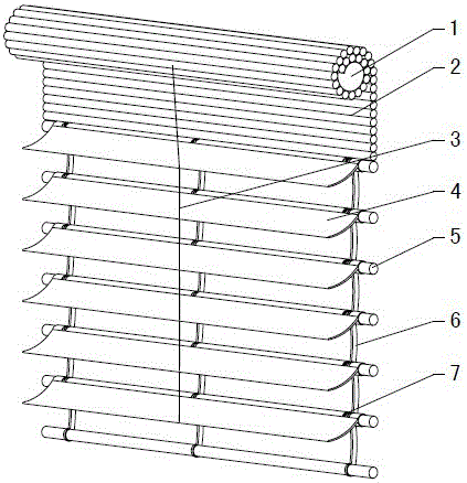 Cable-type external sunshade roller blinds