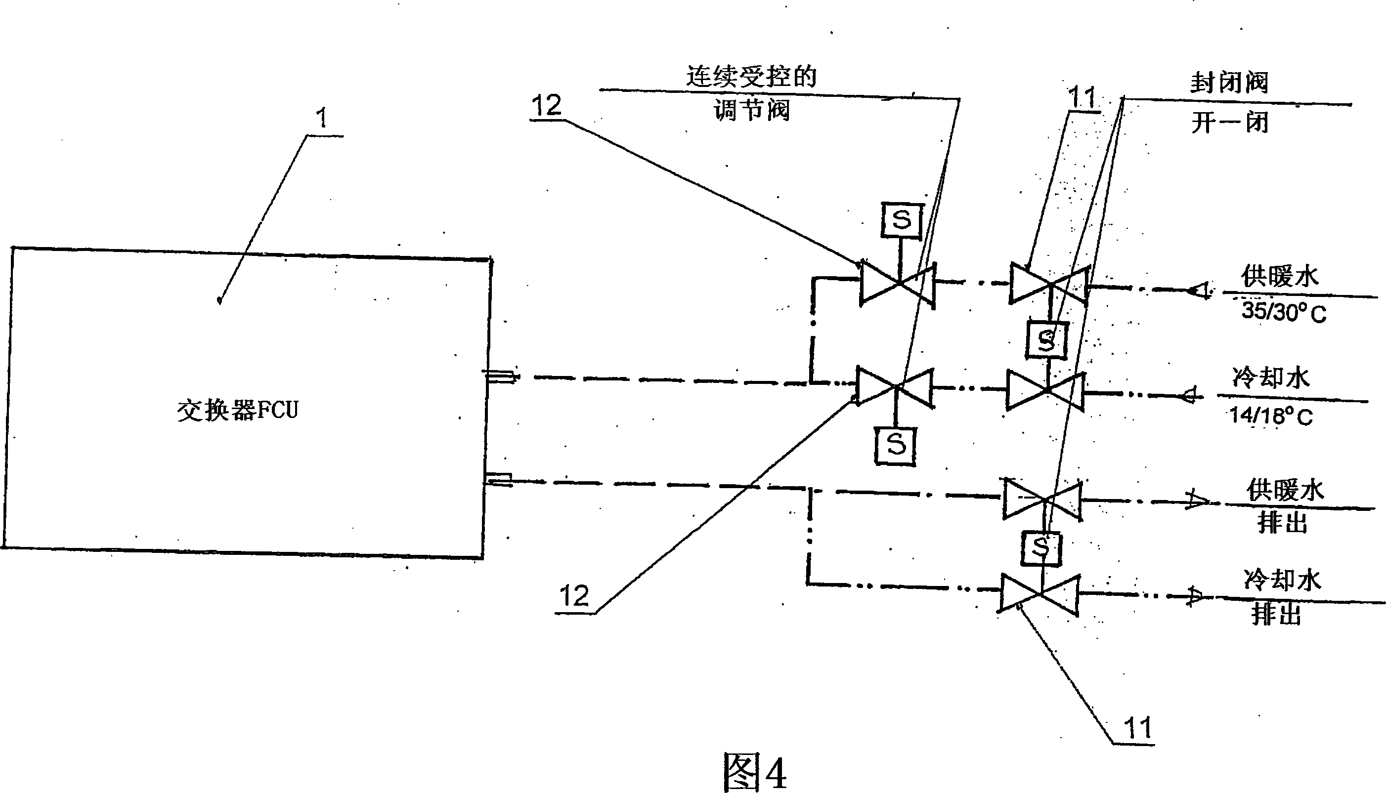 Equipment for cooling and heating space of building