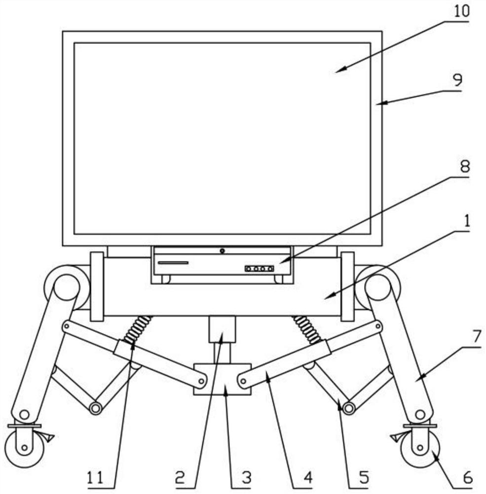 An outdoor aerobics teaching system