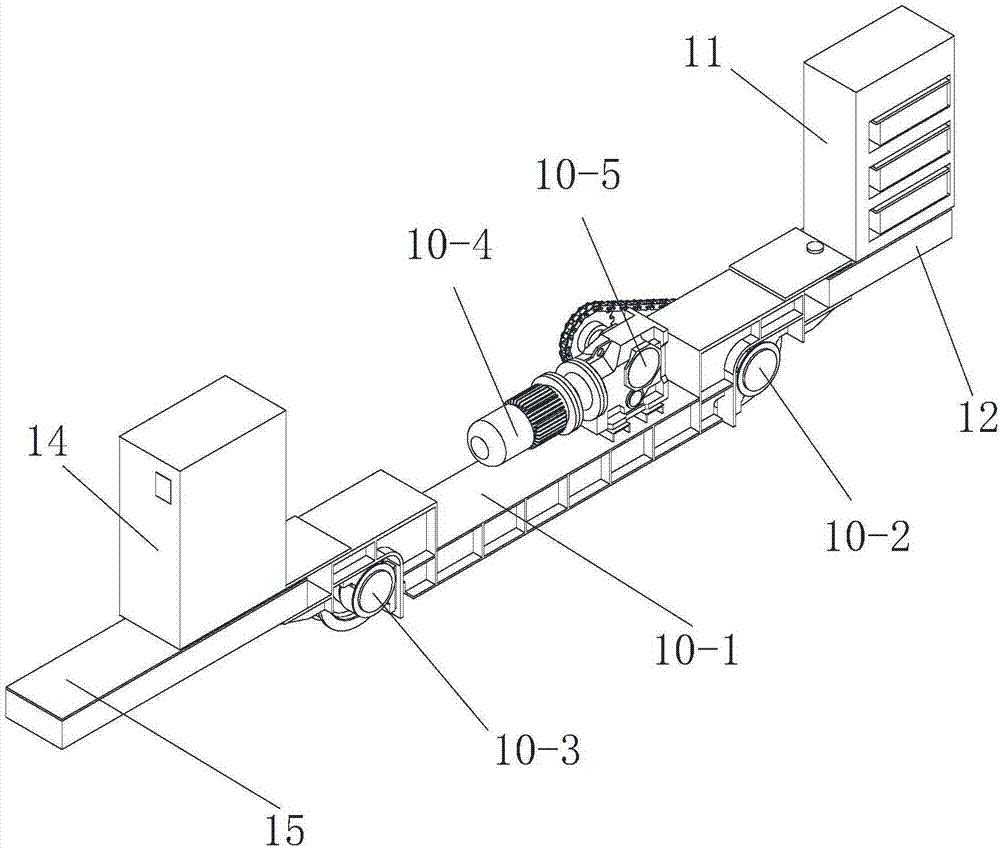 Portable power source type track laying machine for subway construction