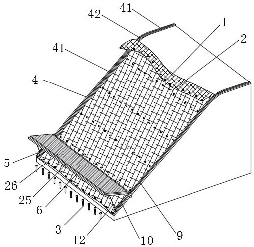 Slope reinforcement device used for civil engineering and capable of automatically adjusting reinforcement strength