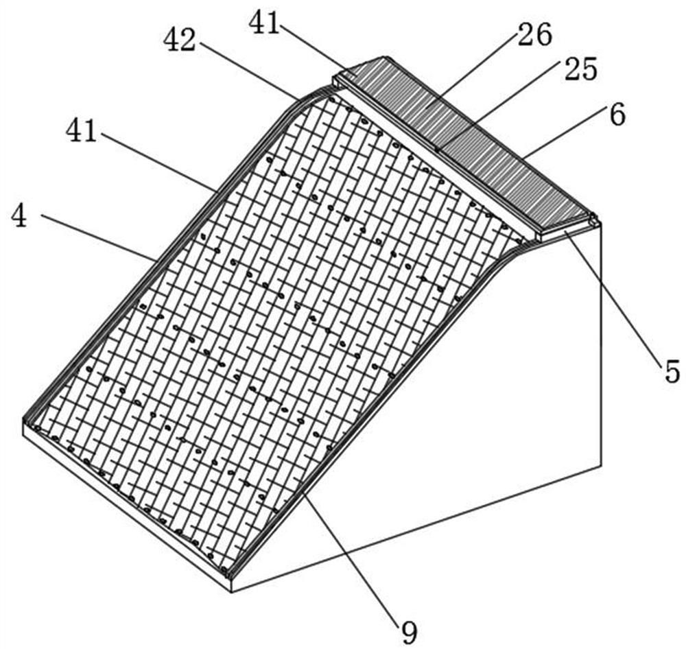 Slope reinforcement device used for civil engineering and capable of automatically adjusting reinforcement strength