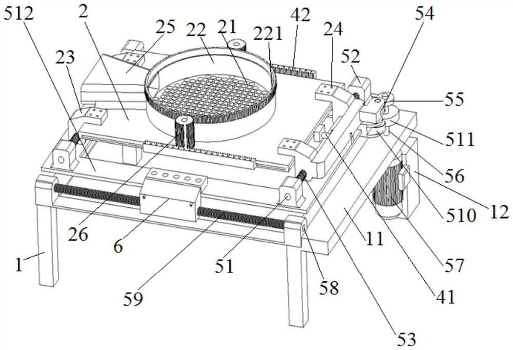 Charging template screening and loading device