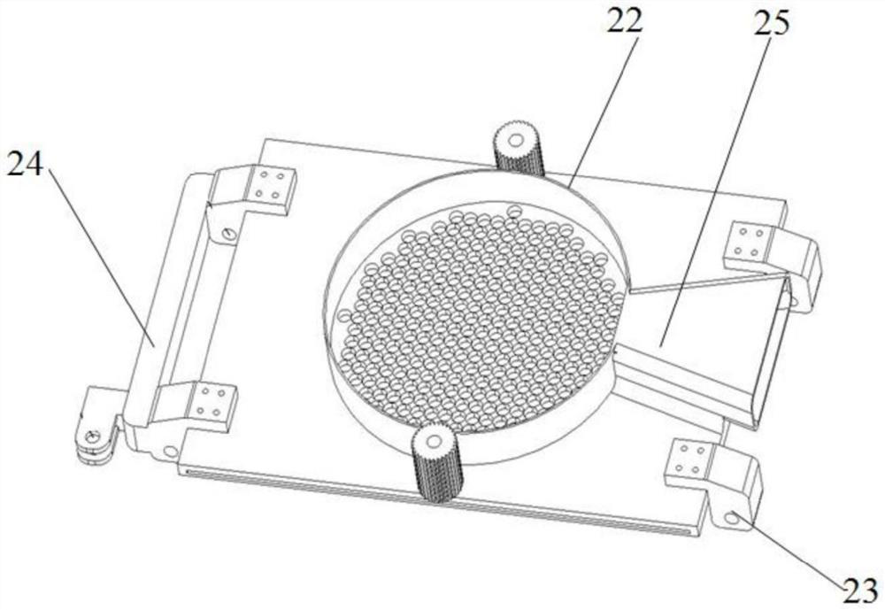 Charging template screening and loading device