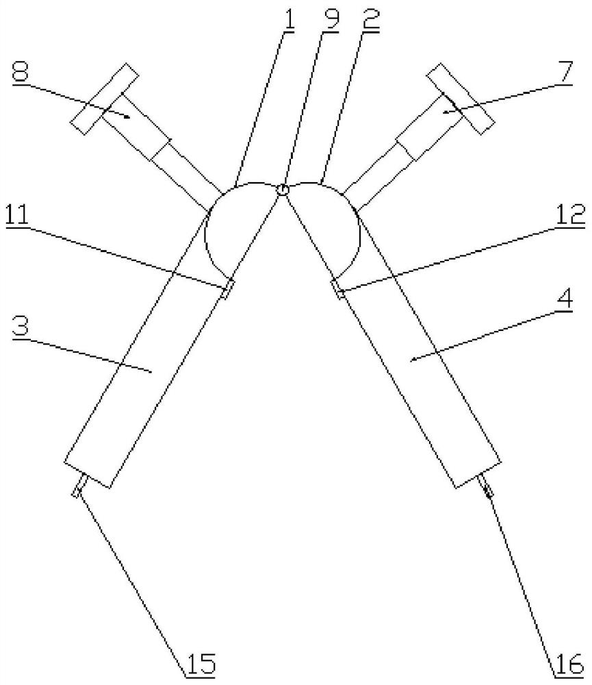 A high-voltage cable T-shaped plug connector removal device