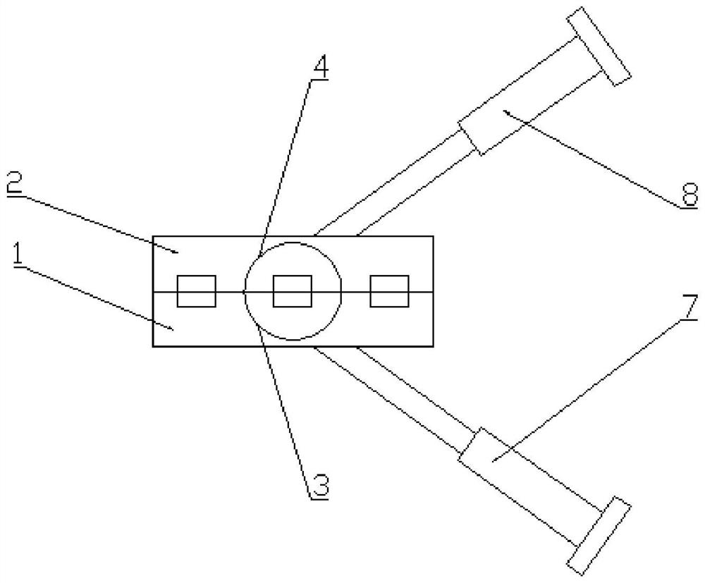 A high-voltage cable T-shaped plug connector removal device