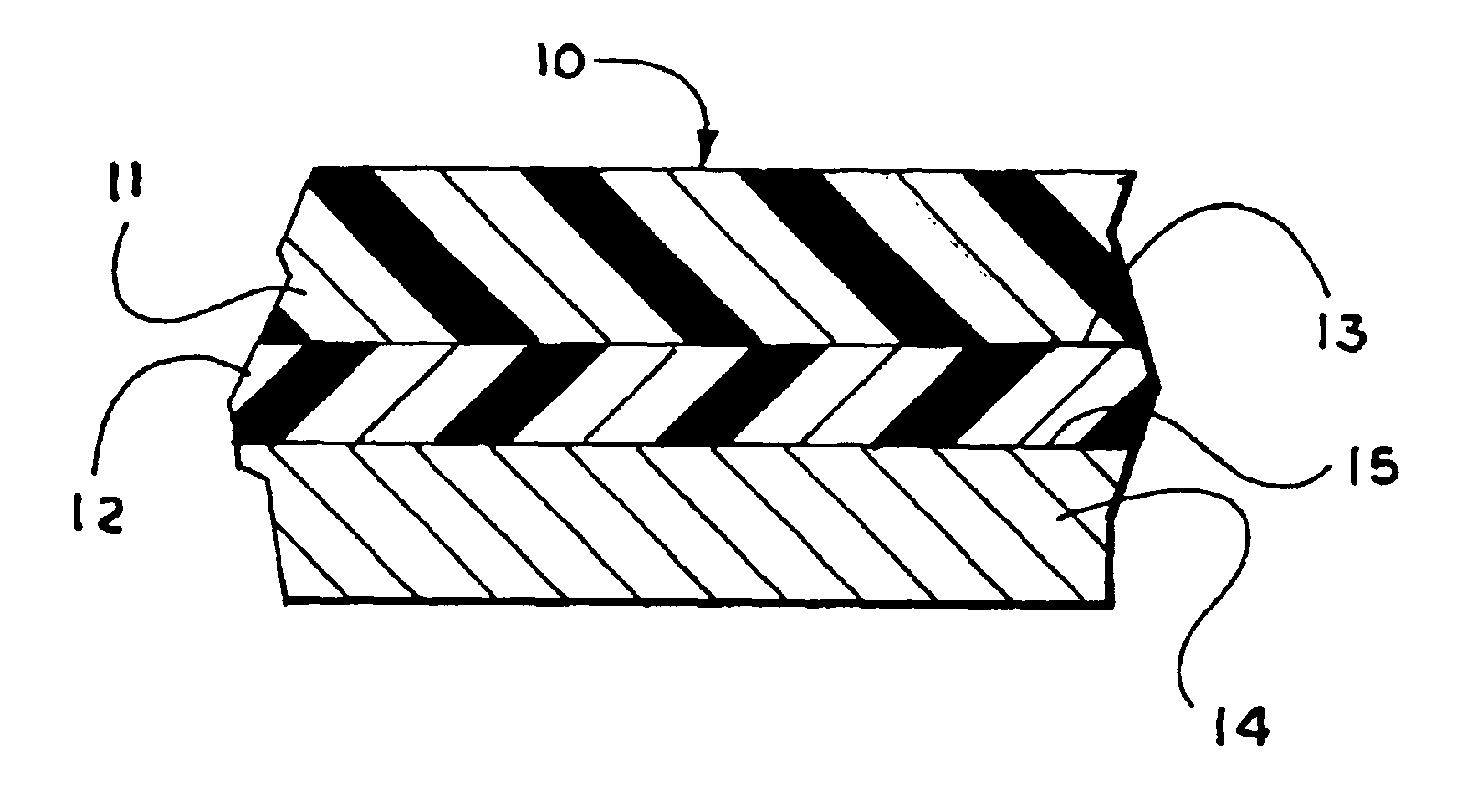 Heat transfer material having meltable layers separated by a release coating layer