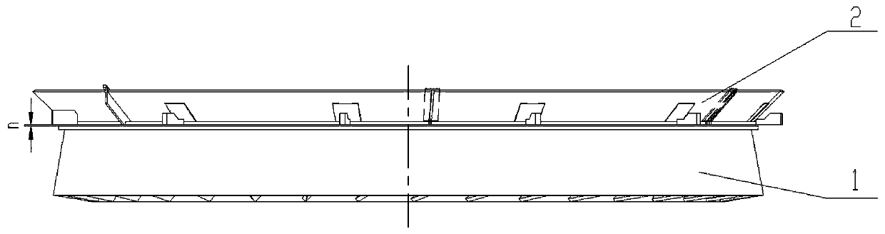 Rotary nozzle ring capable of reducing ventilation resistance for medium-speed coal pulverizer