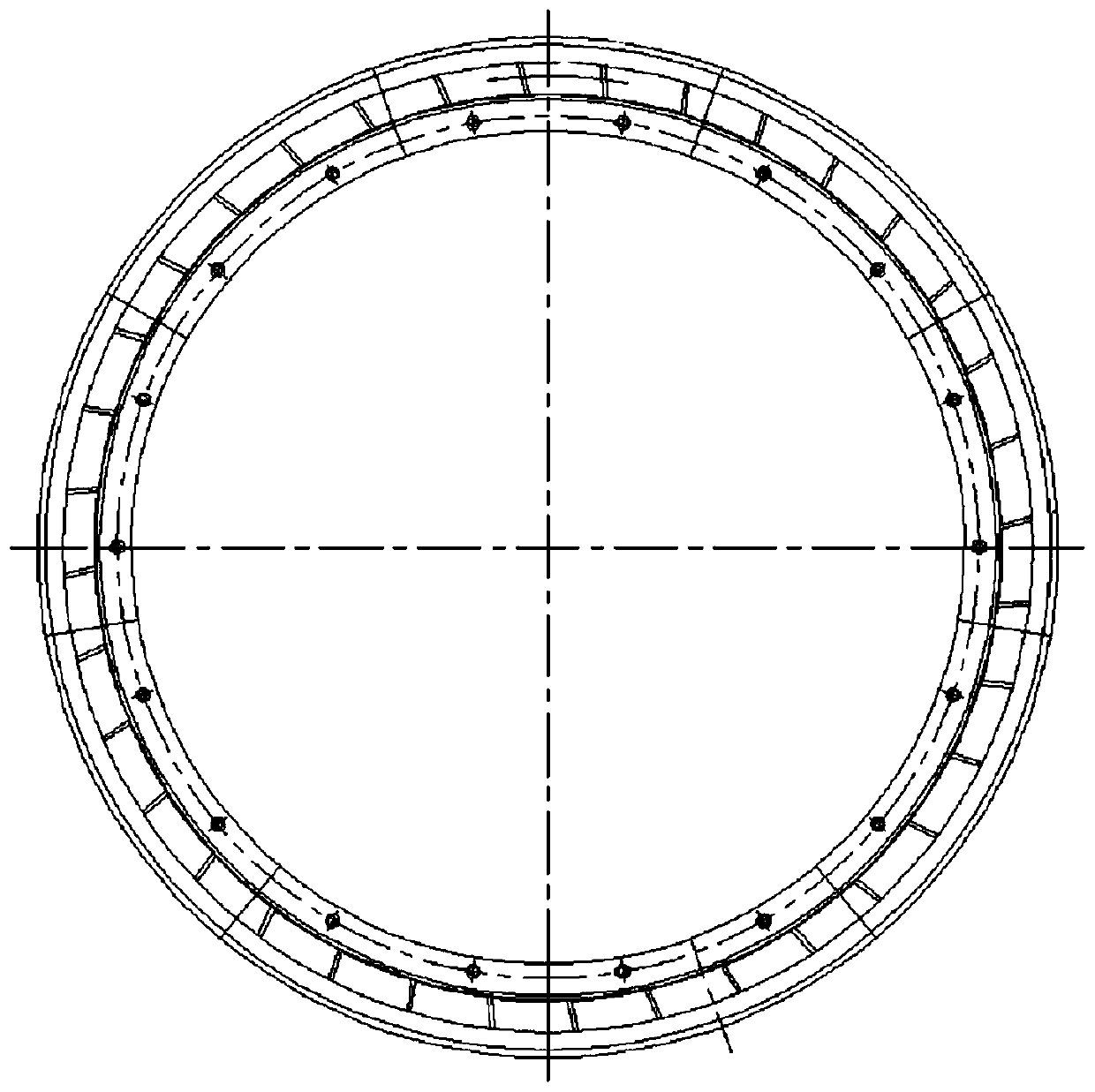 Rotary nozzle ring capable of reducing ventilation resistance for medium-speed coal pulverizer