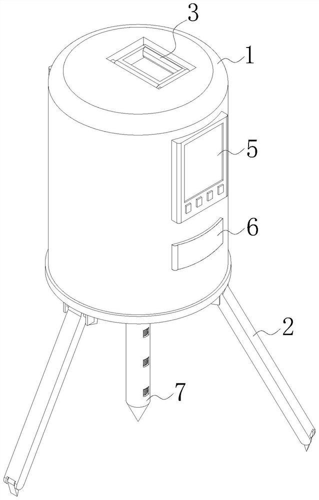 An agricultural soil pollution degree detection device