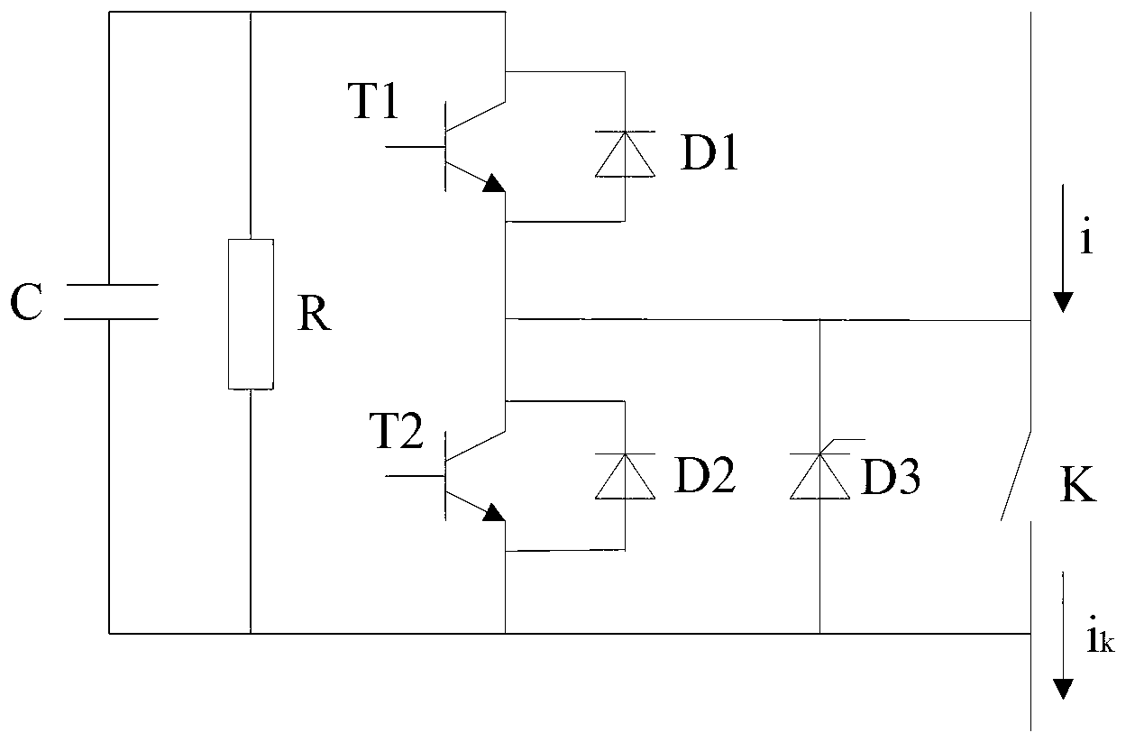 Fault protection circuit and method for submodule of modular multilevel converter