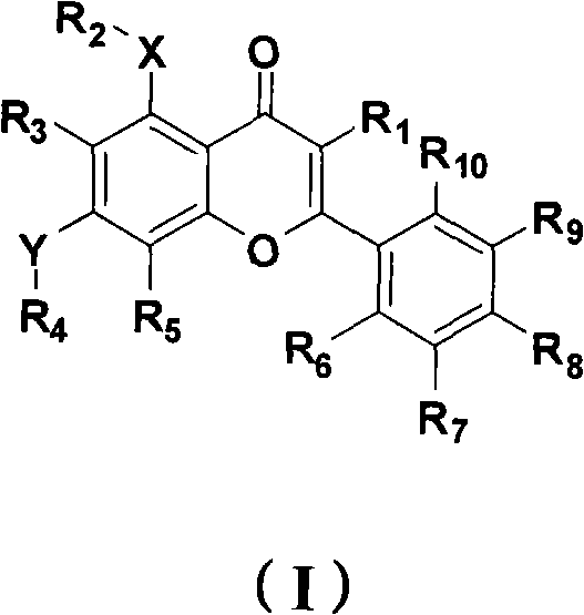 Substituted flavonoids and preparation method, application and pharmaceutical composition thereof