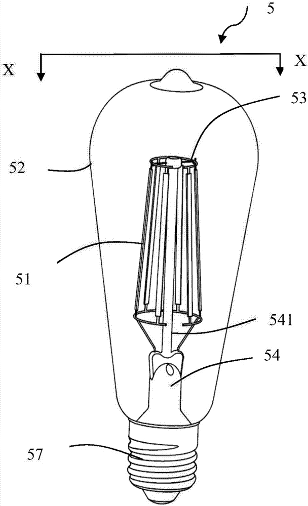 LED filament and manufacturing method thereof and LED bulb lamp applying filament