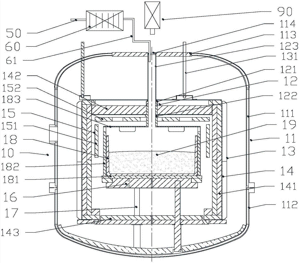 Polycrystal ingot furnace with carrier gas heating device