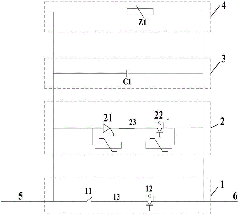 A DC circuit breaker topology