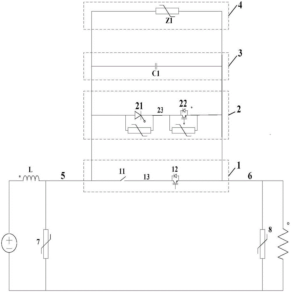 A DC circuit breaker topology