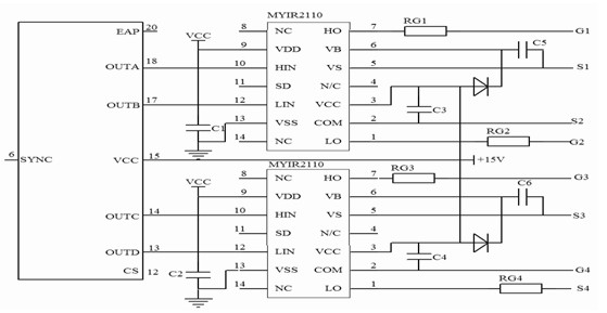 Full-bridge phase shift induction heating device