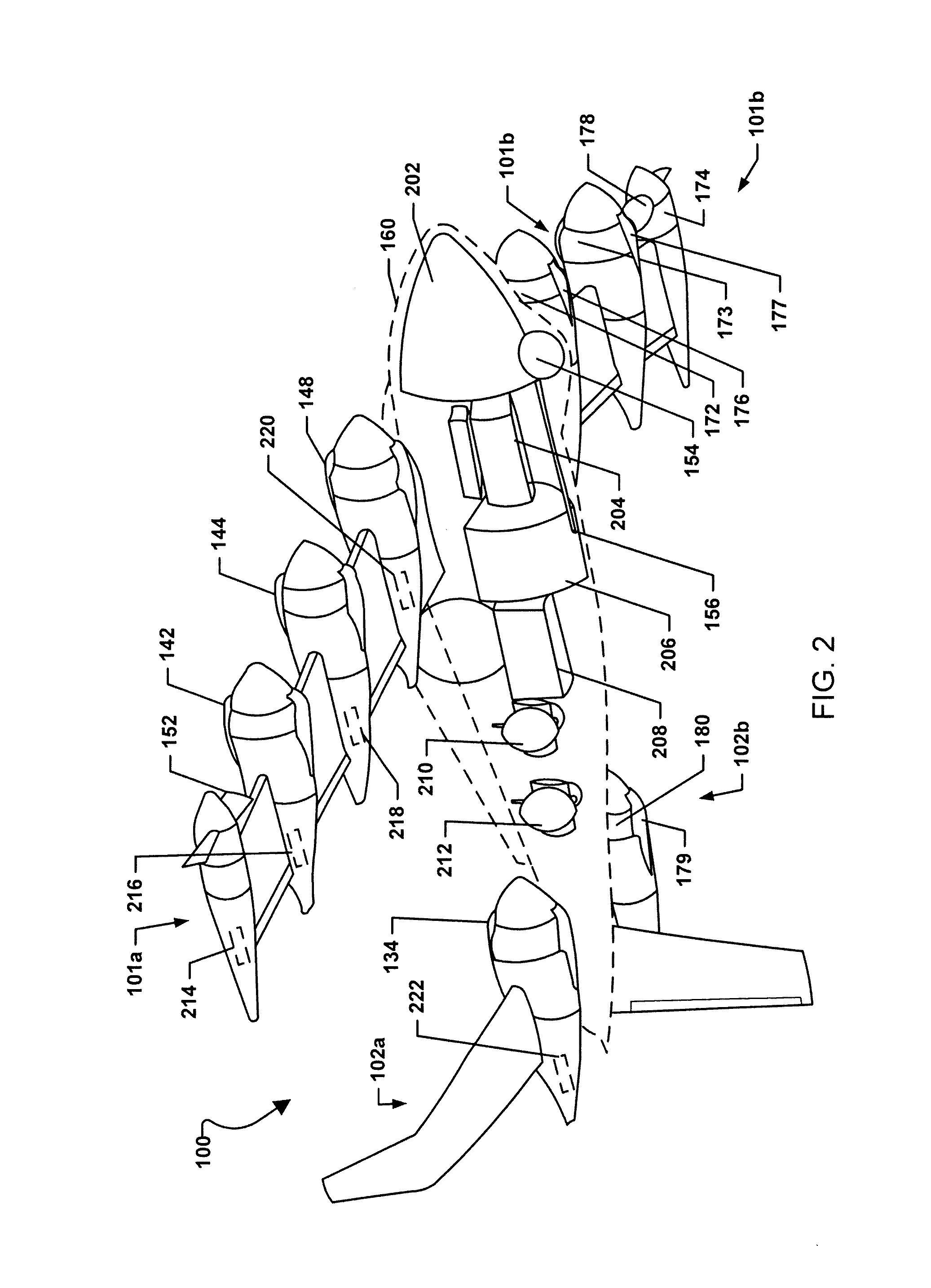 Vertical Takeoff and Landing Vehicle with Increased Cruise Efficiency