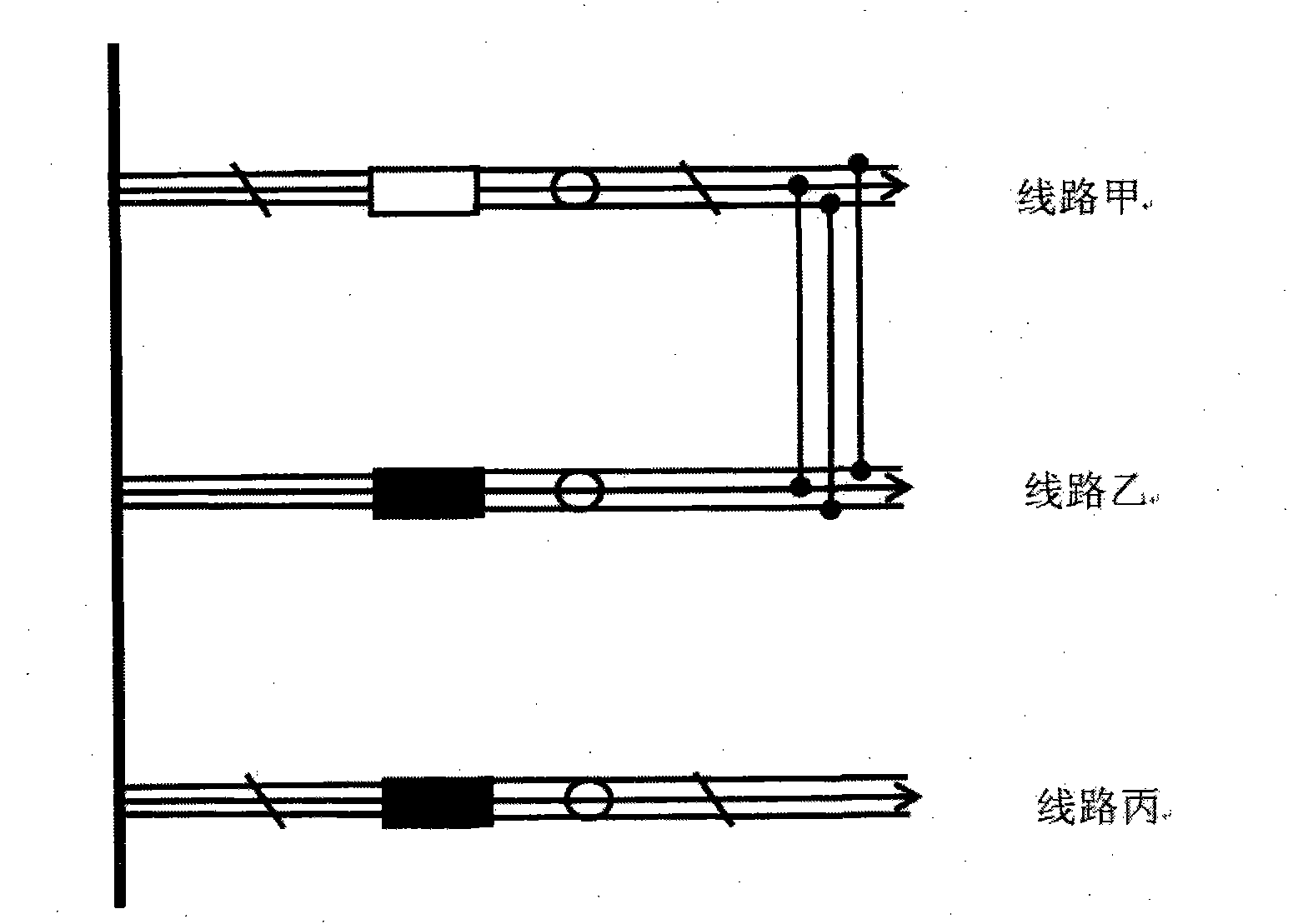 New line bridging method and special bridging line