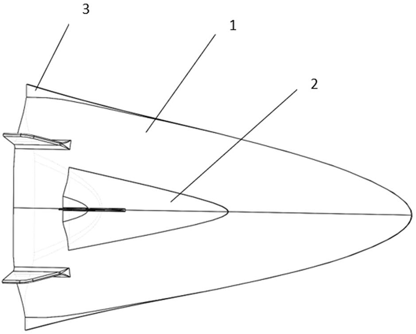 Parallel double-waverider two-stage injection aircraft horizontal stage separation design method