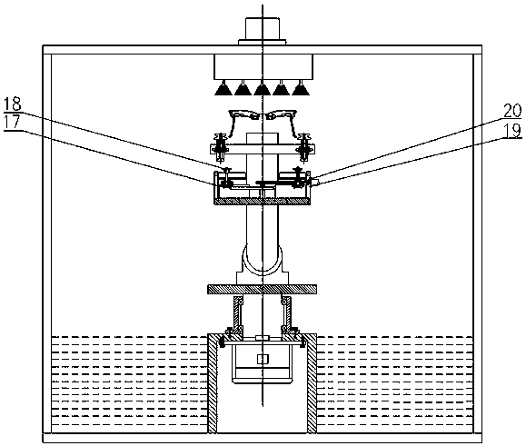 Immersion-type wheel cleaning device