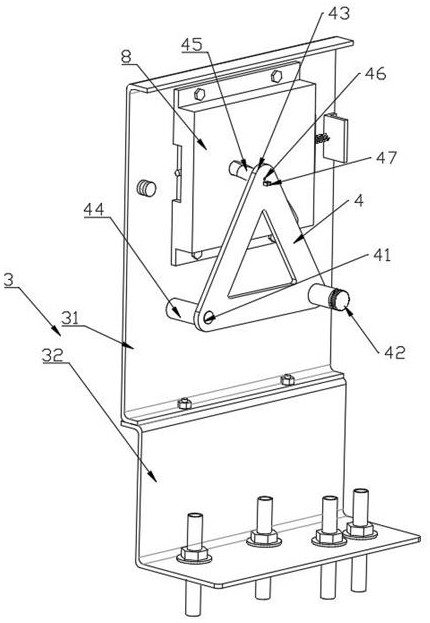 Circuit breaker interlocking switch device and safety low-voltage cabinet