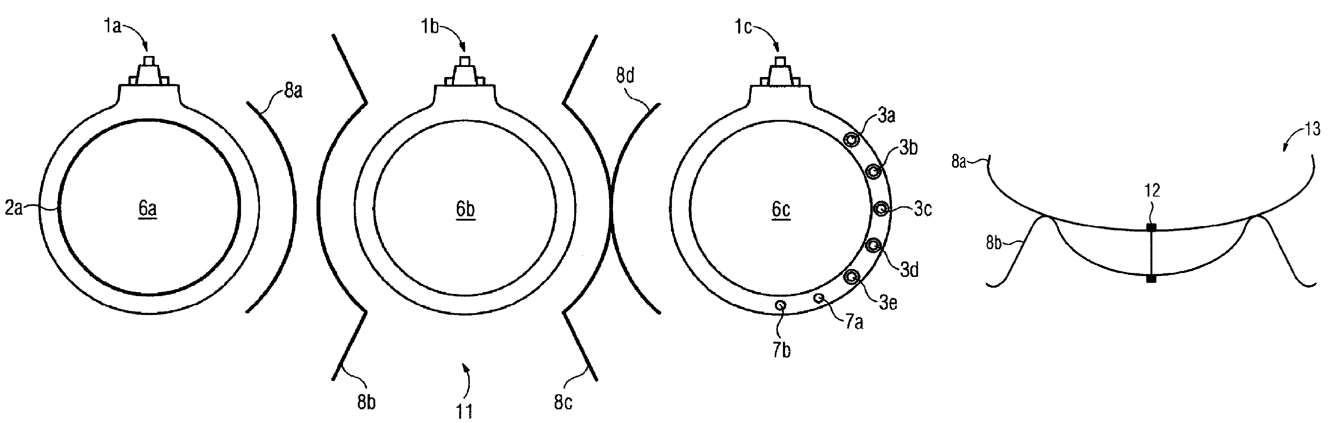 Electric winding body and transformer having forced cooling