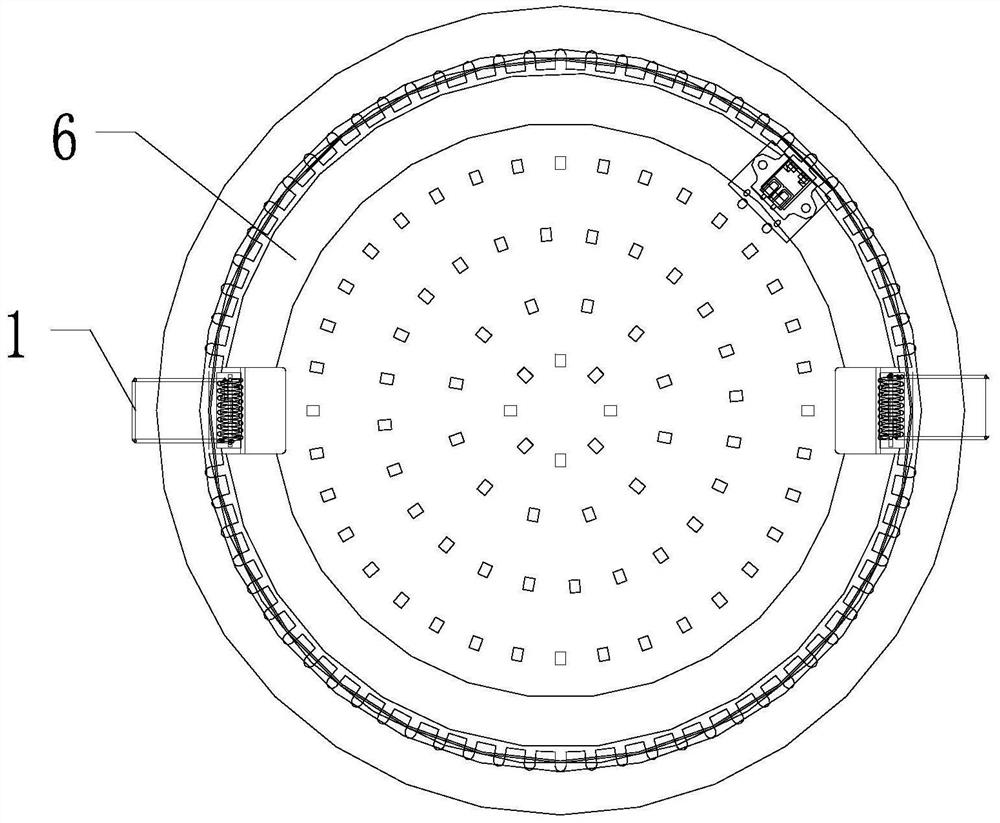 Convenient installation structure for lamp springs