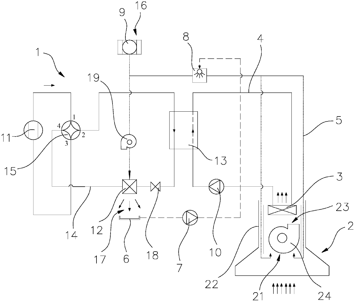 Kitchen air conditioning system