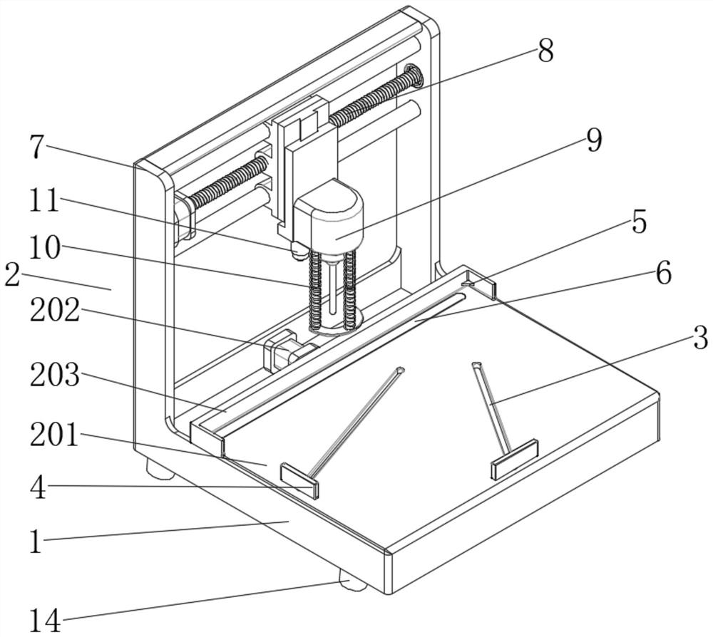 Account book perforating machine for accounting teaching