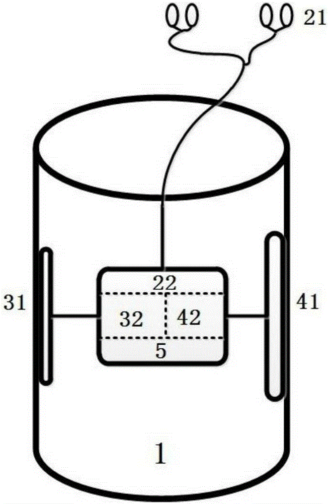 Wearable knee-crawling movement physiological parameter detection device