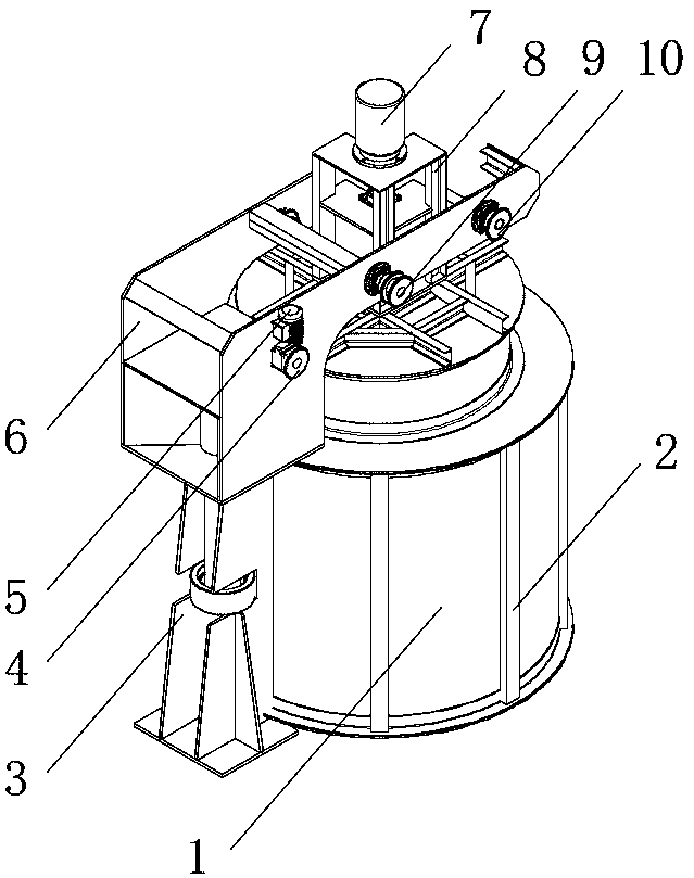 Efficient antimony doped tin oxide (ATO) production equipment adopting solid-phase method