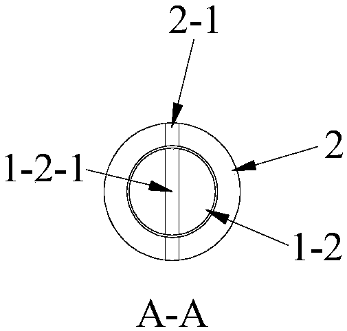 Bamboo-shaped round bar energy-dissipating rod