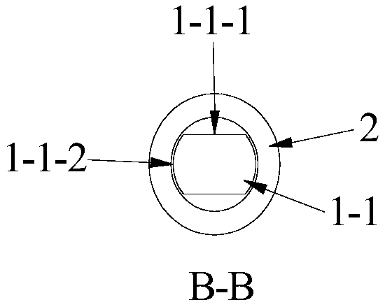 Bamboo-shaped round bar energy-dissipating rod