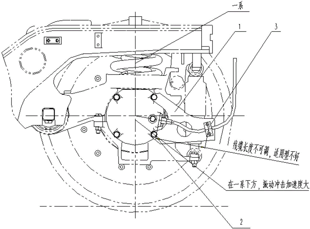 High-strength anti-breaking cable bracket for bogie