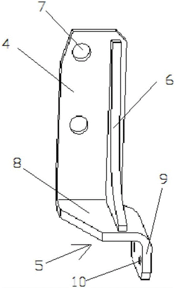 High-strength anti-breaking cable bracket for bogie