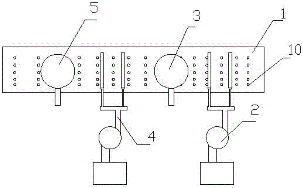 A device for painting wooden panels for furniture