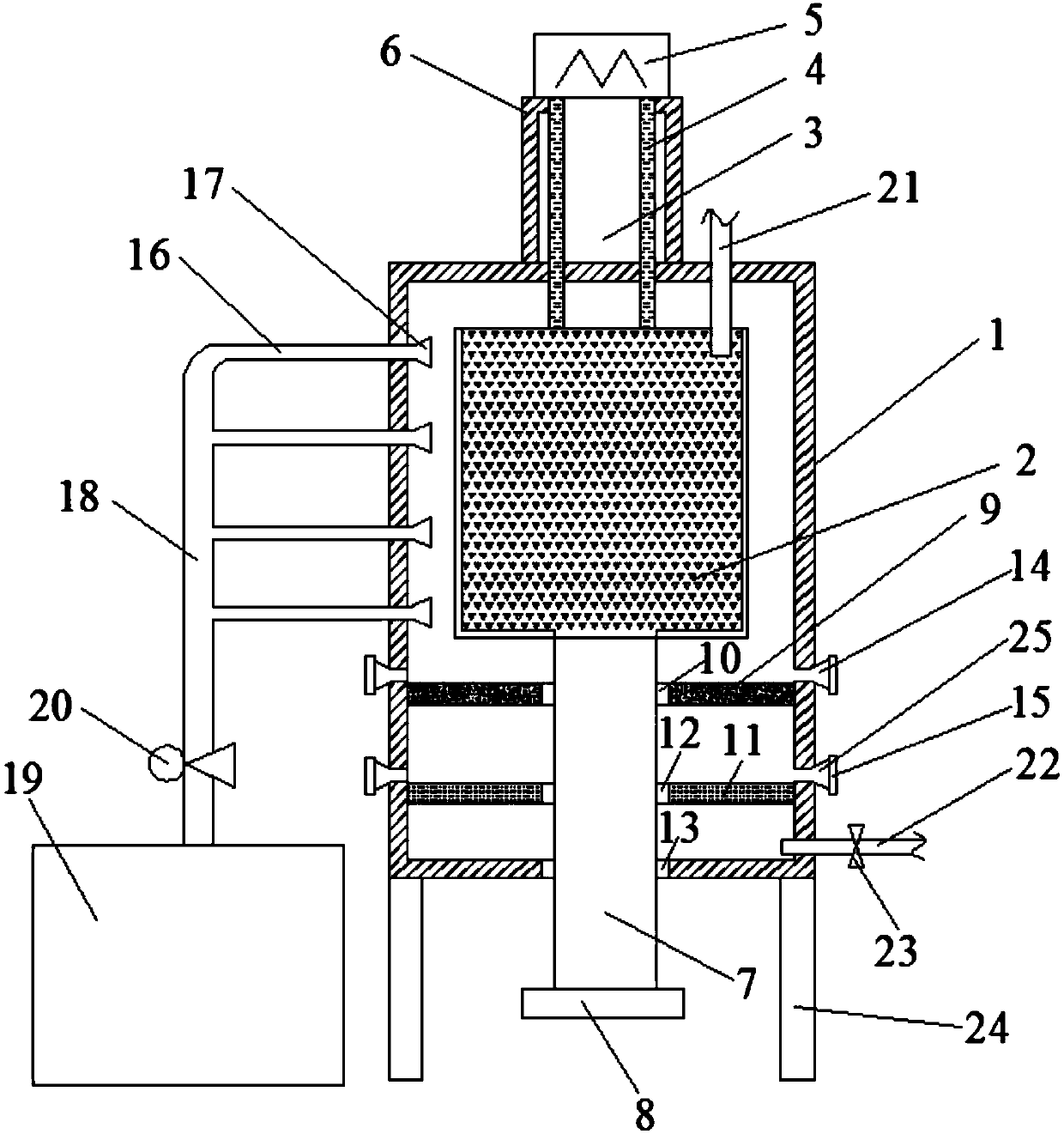 Anti-blocking sewage treatment device