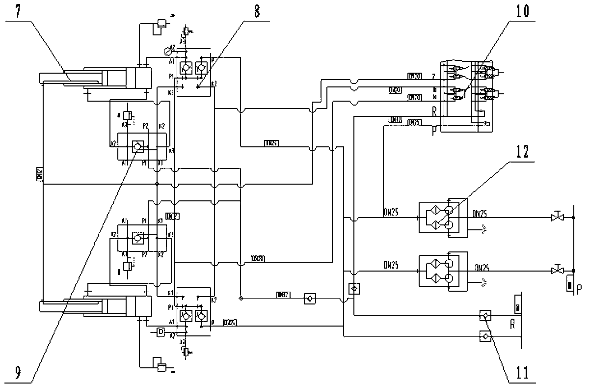 Two-prop shielding type electro-hydraulic-control top-coal caving hydraulic support