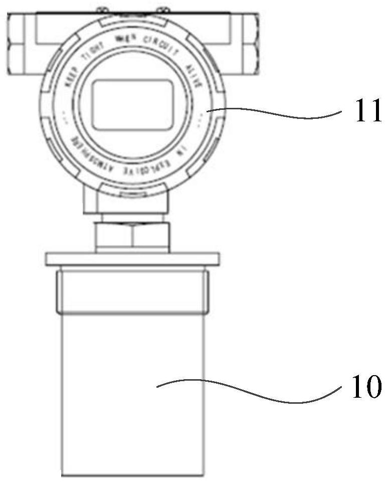 Ultrasonic level meter and ultrasonic level meter control system