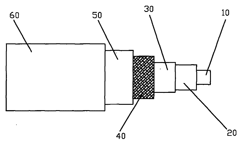 Semiconductive EVA plastic shielded flexible cable and manufacturing method thereof